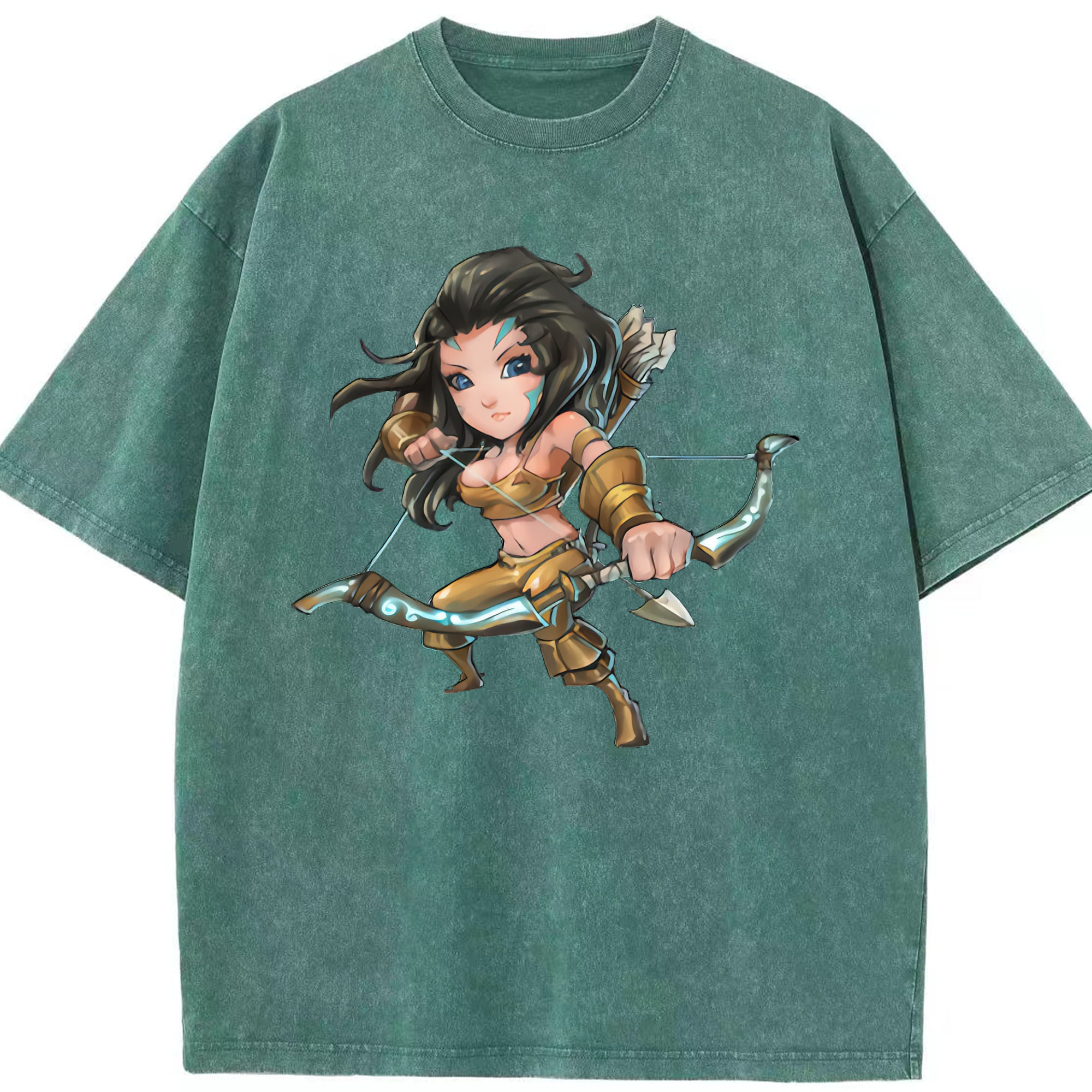 リーグ・オブ・レジェンド League of Legends LOL 綿100% ヴィンテージ風 半袖Tシャツ（フロントプリント）